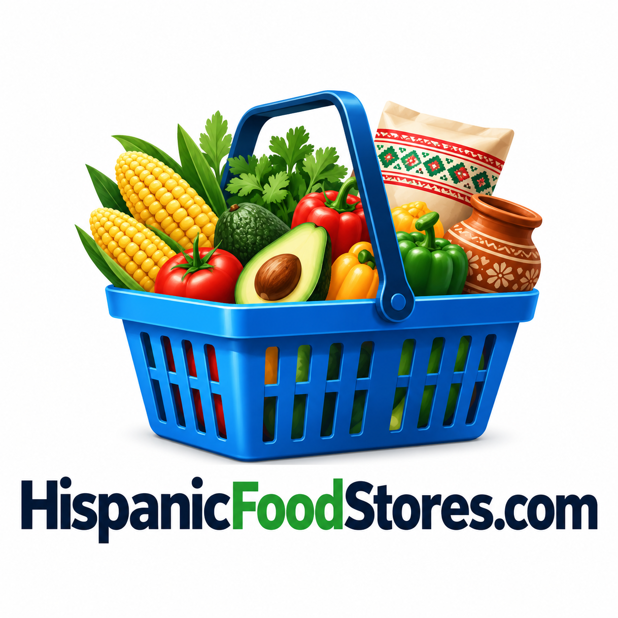 HispanicFoodStores.com domain name artwork